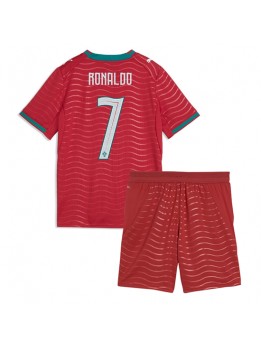 Otroški Nogometna dresi replika Portugalska Cristiano Ronaldo #7 Domači SP 2026 Kratek rokav (+ hlače)
